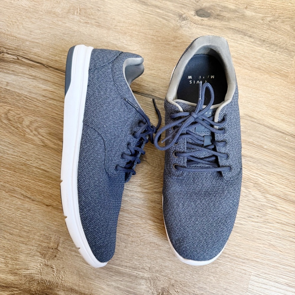 TRAVIS MATHEW The Daily 2 Knit Shoes Heather Mood Indigo Men’s 12 Navy Blue